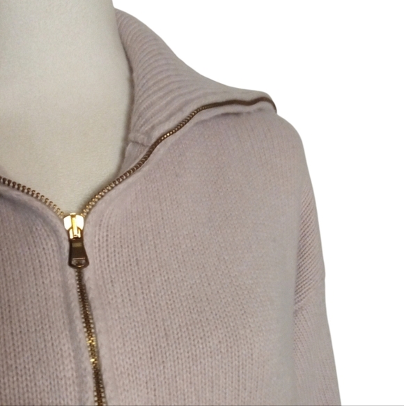 Bartolini Knit 1/4 Zip Wool Cashmere Blend Sweater in Lilac Size Small - Picture 6 of 10